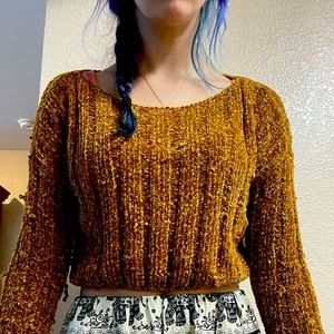 Soft crocheted crop top